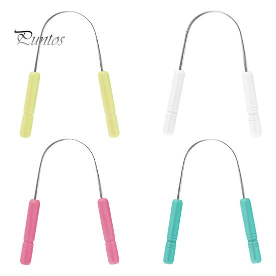 2 шт. скребок для языка из нержавеющей стали U-образный очиститель для покрытия языка для детей и взрослых, портативный скребок для удаления неприятного запаха изо рта