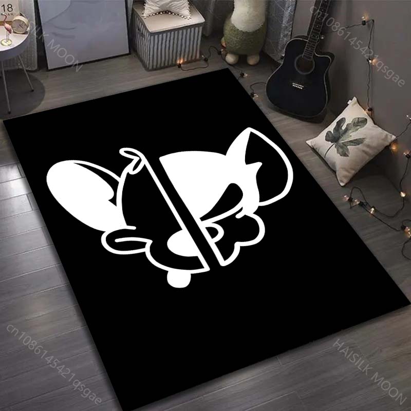 Classic Cartoon Two Funny Mice Print Carpet for Living Room Bedroom Sofa Doormat Decor Sofa Area Rug Non-slip Floor Mat