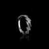 1pcs Zircon Open Ring Lightning Shape Design Knuckle Ring Zircon Ring  Party Decorations