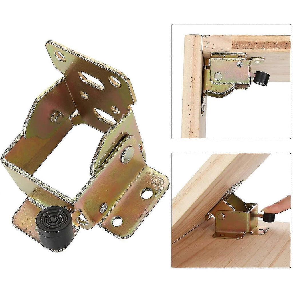 12pcs Self-locking Hinge, 90 Degrees Iron Lock Extension Table Leg, Foldable