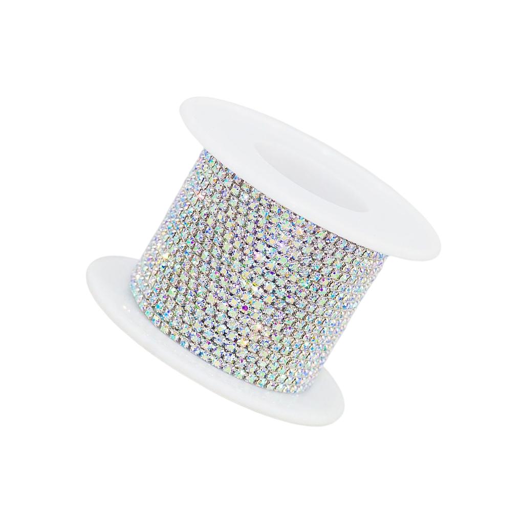 Rhinestone Link Chain Craft Jewelry Necklaces Cup Chains Colorful Shiny Trimming Sewing Supplies Accessories Decorations