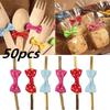 50 шт. DIY бабочка обертывание позолоченная проволока бант обвязочная проволока для пакетов и кармашков для торта застежка запечатывание фиксированные завязки
