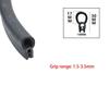 1/3/6/12M Door Edge Guard Rubber Sealing Strip U Type Hardwearing Car Ship Dustproof Trim Soundproofing Waterproof Sealing Parts Hoses Windshield