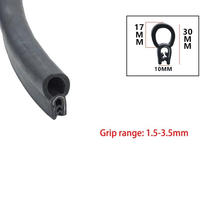 1/3/6/12M Door Edge Guard Rubber Sealing Strip U Type Hardwearing Car Ship Dustproof Trim Soundproofing Waterproof Sealing Parts Hoses Windshield