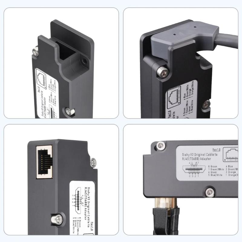 RJ45 Ethernet Internet Adapter Cable Fit for Seamless Starlink V2 Dish Connectivity Equipment Various Lengths Available