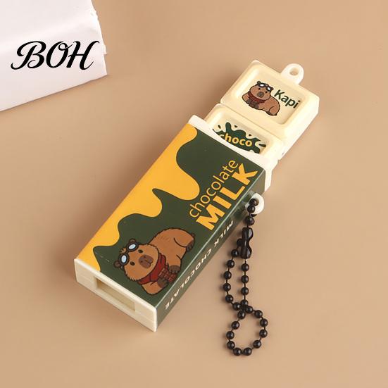Portable Chocolate Fidget Toys Simulated Keychain Pendant, Snap Stress Relief Toy Hanging Decorative Accessory with Ball Chain, for Backpacks Handbags