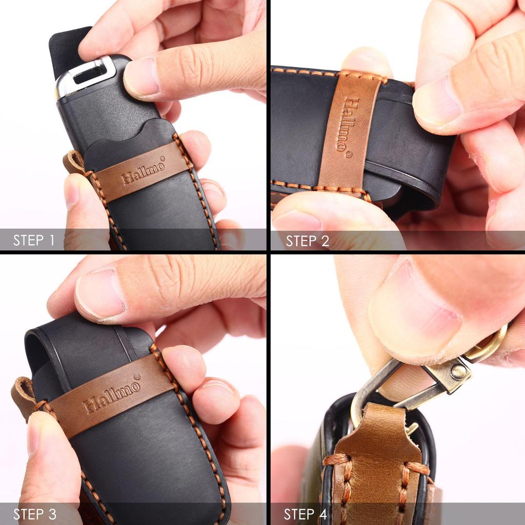 Leather Car Key Cover for Hyundai Fiesta - Cross-Border Hot-Selling Accessory
