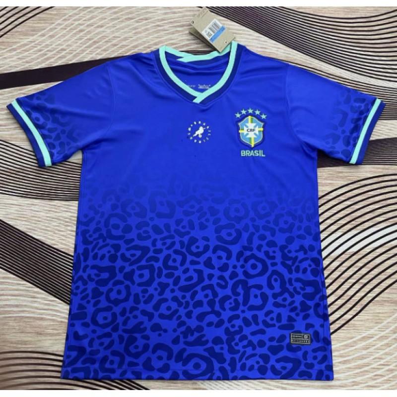 Brazil National Team Retro Soccer Jersey Men Women Short Sleeve Performance Sportswear Cycling Running Fitness