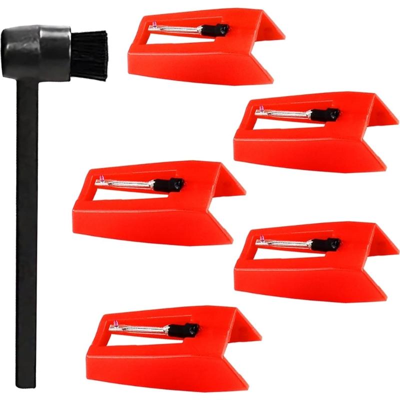 Щетка для чистки иглы проигрывателя с алмазным наконечником, деталь фонографа, замена иглы, пластиковая текстура для проигрывателей