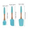 Silicone Cake Spatula for Kitchen Use 4Sets Pastry Brush