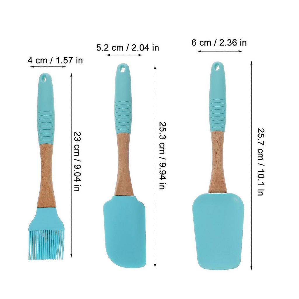 Silicone Cake Spatula for Kitchen Use 4Sets Pastry Brush