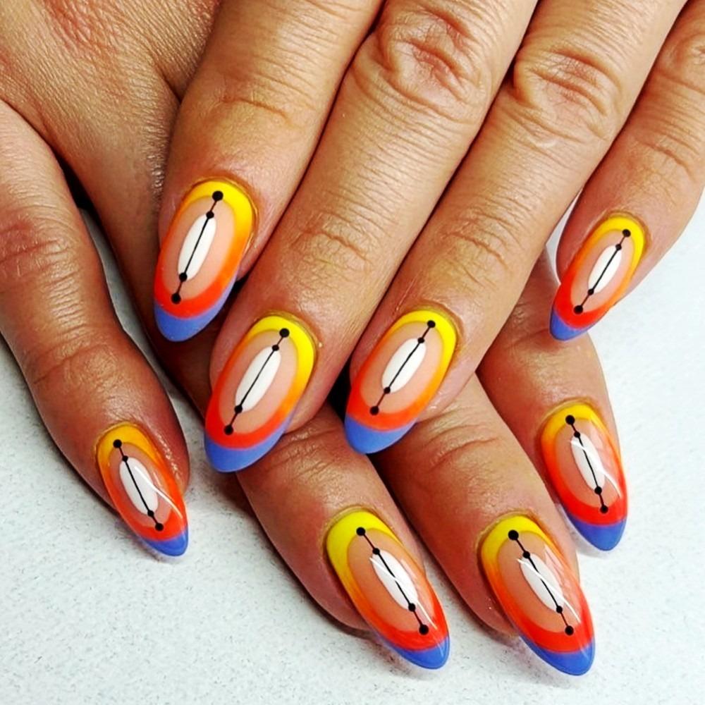 Остроконечная головка, миндалевидные накладные ногти, носимые маникюрные накладные ногти, модные накладные ногти для женщин