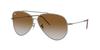 RBR0101S AVIATOR REVERSE GUNMETAL 62 Sunglasses Ray-Ban