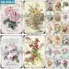 Flower Vintage Tin Sign Home Decor Retro Metal Sign Shabby Chic Wall Decor For Kitchen Living Room Dining Room Metal Plate