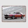 1969 Mustang Mach 1 'Cobra Jet' Vintage Classic Sports Car Poster Metal Tin Sign Indoor Home Decor Bar Room Wall Decoration