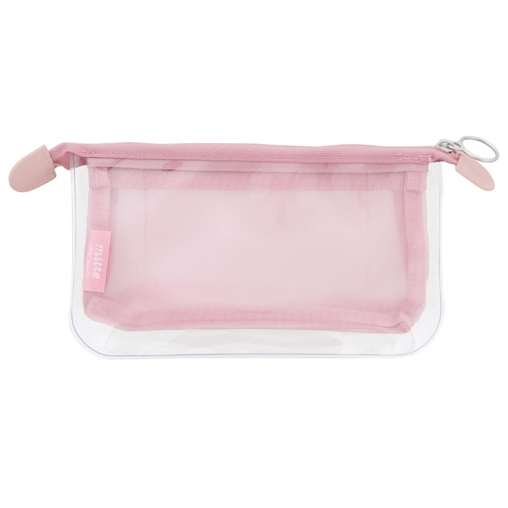 Sunstar Stationery Mitte Pencil Case Mesh Flat Smoky Pink S2319136