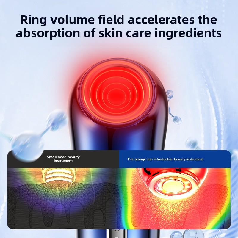 Косметический прибор для дома Глубокий лифтинг и укрепление лица Микротоковая насадка с красным и синим светом Косметический прибор для лица