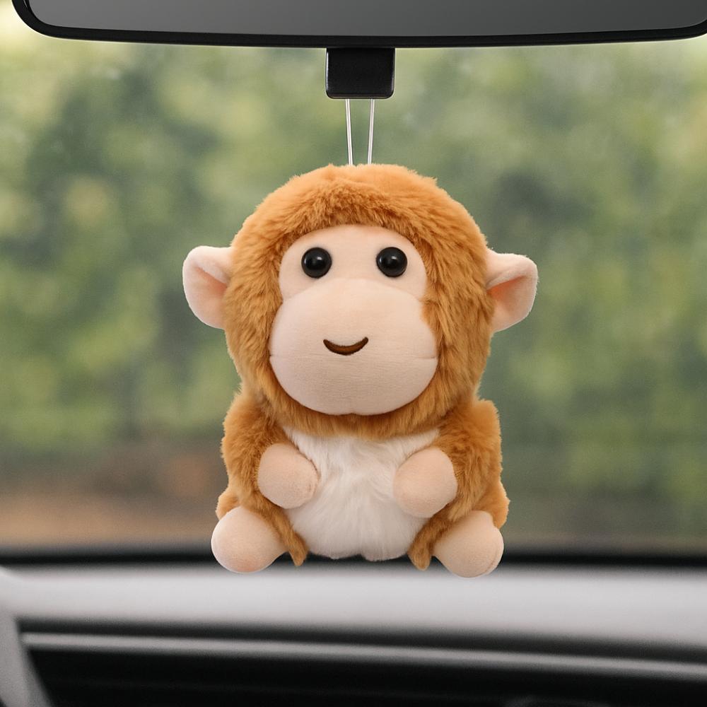 Plush Doll Monkey Plush Toy Soft Fur Monkey Car Pendant Little Monkey Pendant Bag Pendant