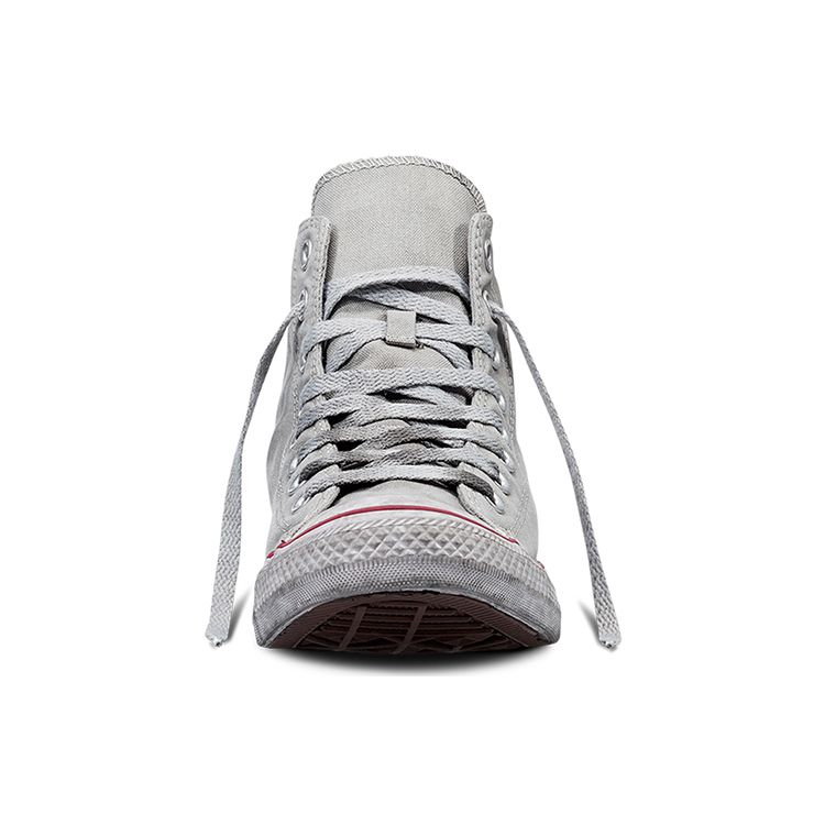 Converse Chuck Taylor All Star Canvas Дым Высокие Топ Удобные Повседневные Кроссовки Кроссовки Унисекс Серый Белый 156885C