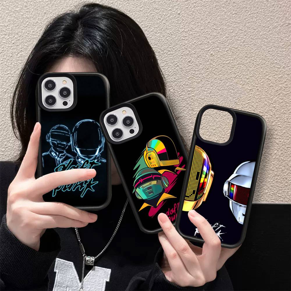 D-Daft Punk Группа Франция PC+TPU Ударопрочный Защитный Чехол для Телефона Для IPhone17 14 15 16 Pro Max 13 12 11 17 Air