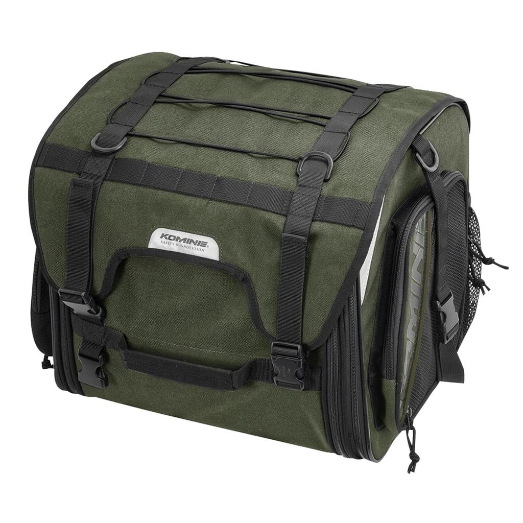 KOMINE Journey Seat Bag for Olive Free SA-241 Motorcycles,