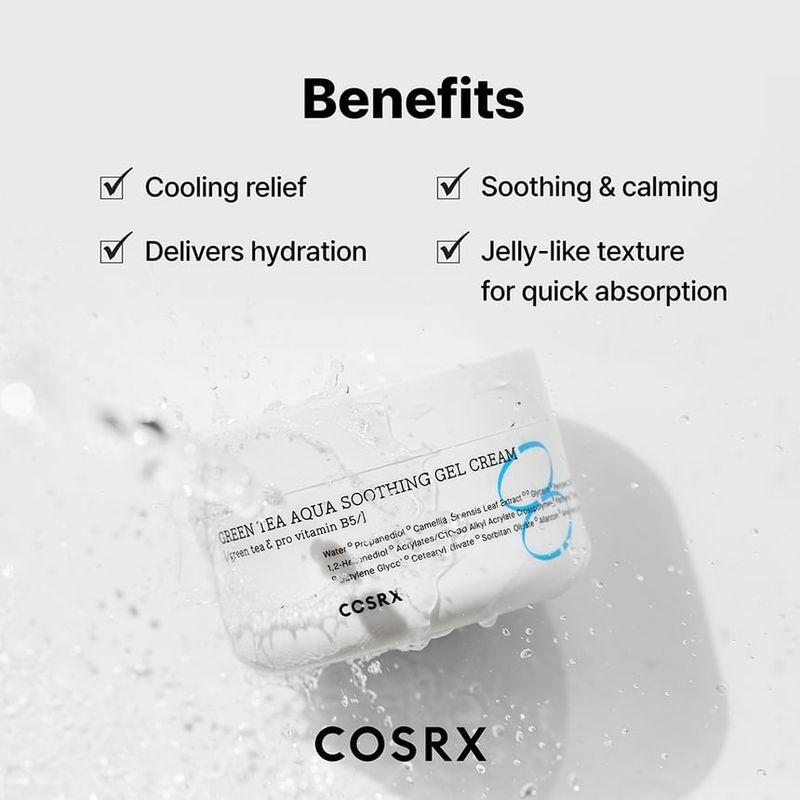 COSRX Успокаивающий гель-крем Green Tea Aqua