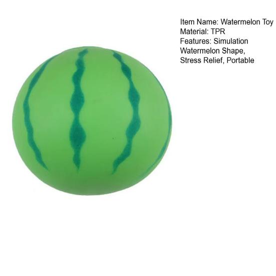 Имитация Арбуза Игрушка-антистресс Фрукт Щипок Сенсорная игрушка Дети Взрослые Мягкий ТПР Стресс-мячик Успокаивающая Игрушка-непоседа