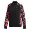 Neo Vintage Stand Collar Workwear Zip Casual Sports Jacket Women Jacket Black EJ7085