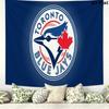Toronto Blue Jays Logo Wall Tapestry Aesthetic Wall Hanging Printed Fabric Blanket Decorative Tapestries for Bedroom Living Room Home Decor