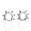 Unisex Gothic Fashion Rivet Stainless Steel Spike Hoop Earrings Stud Earring Jewelry Accessories
