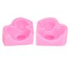 2pcs Fondant Molds Pink Duck Shape Reliable Durable Decorative Flexible Soft Washable Handicraft