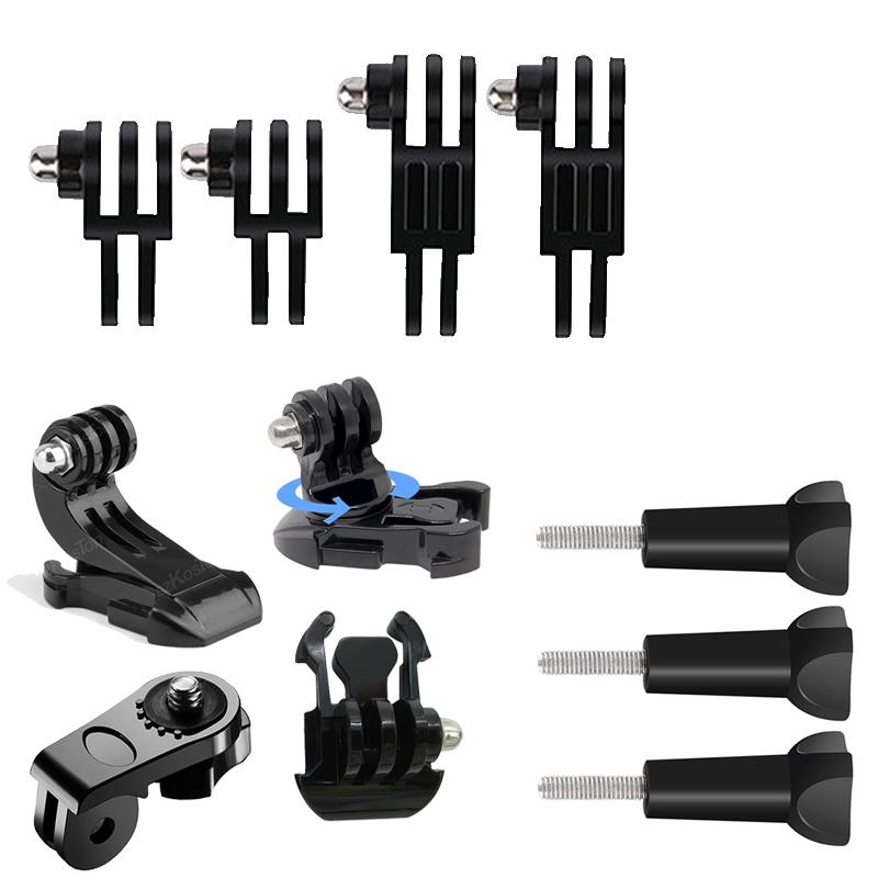 Крепления на шлем с клеевым слоем, плоское изогнутое крепление для GoPro Hero 13 12 11 10 9 8 Insta360 X5 X4 AKASO DJI OSMO Action 5 Pro SJCAM