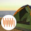 Outdoor Camping Tent Stakes Heavy Duty Round Hole Beach Tent Pegs Canopy Stakes Windproof