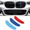 3pcs Car-Styling 3D M Front Grille Trim Bumper Cover Strips Stickers for BMW X3 X4 Series G01 2018- External Decoration
