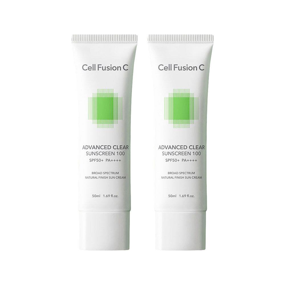 Cell Fusion C Advanced Clear Sunscreen 50mlx2 Base Sunscreen UV Protection