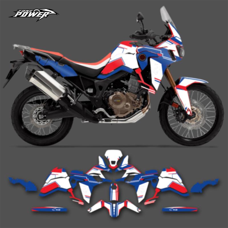 Powerzone Custom Graphics Decals Stickers Kit For Honda CRF1000L AFRICA TWIN Motorcycle 03
