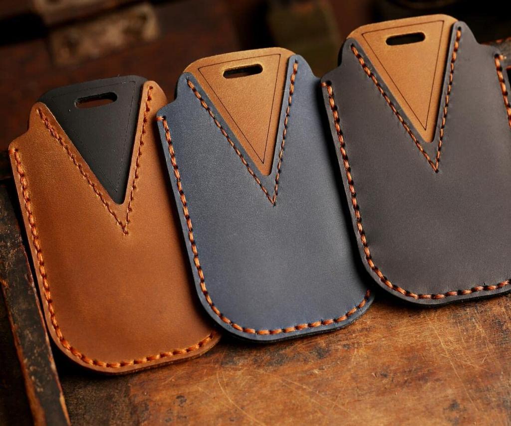 Kinotaka Honda Odyssey 2 Button Leather Key Case Step Wagon Fit Accord Elysion Insight