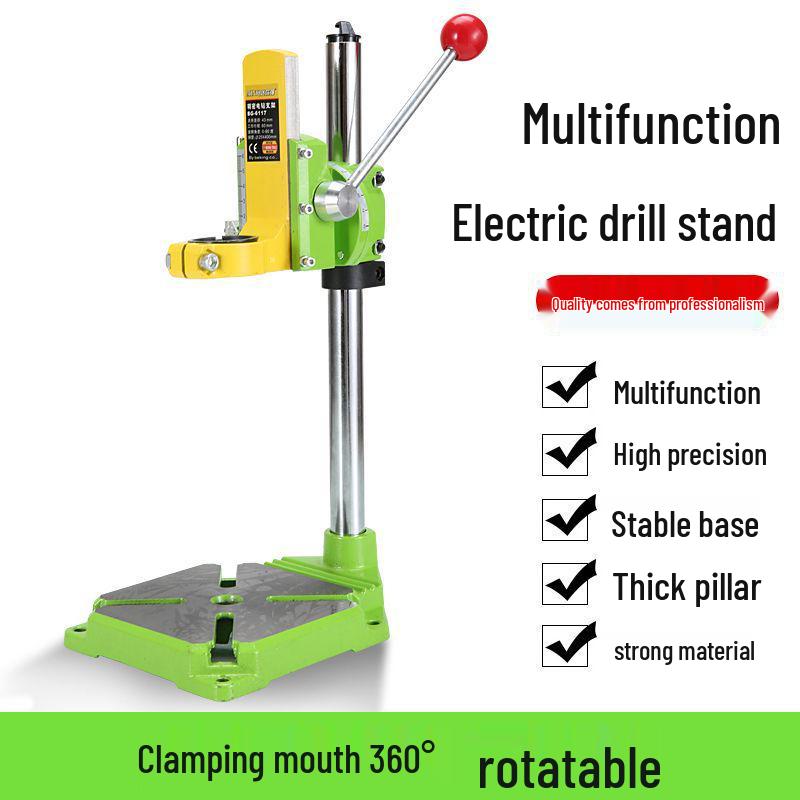 Multifunctional Electric Hand Drill to Bench Drill Stand for Household Use