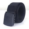 Men's Canvas Belt POMSmooth Buckle Tactical Belt Student Military Training Security