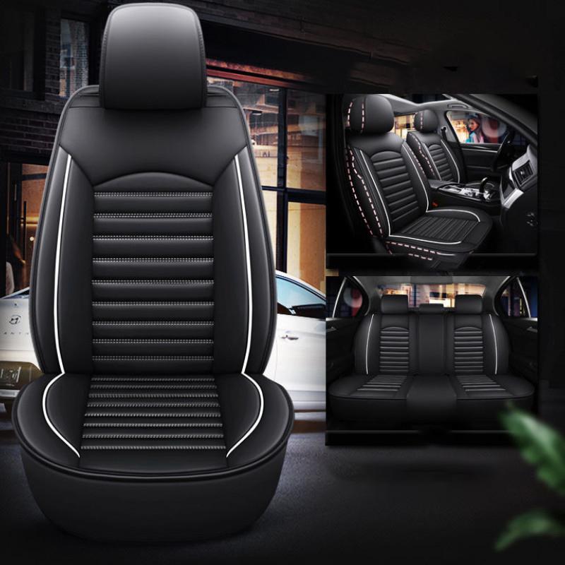 Чехол на автомобильное сиденье премиум-класса из искусственной кожи, водонепроницаемая подушка для автомобильного сиденья, универсальная 5-местная защита автомобильного стула, мягкая подушка