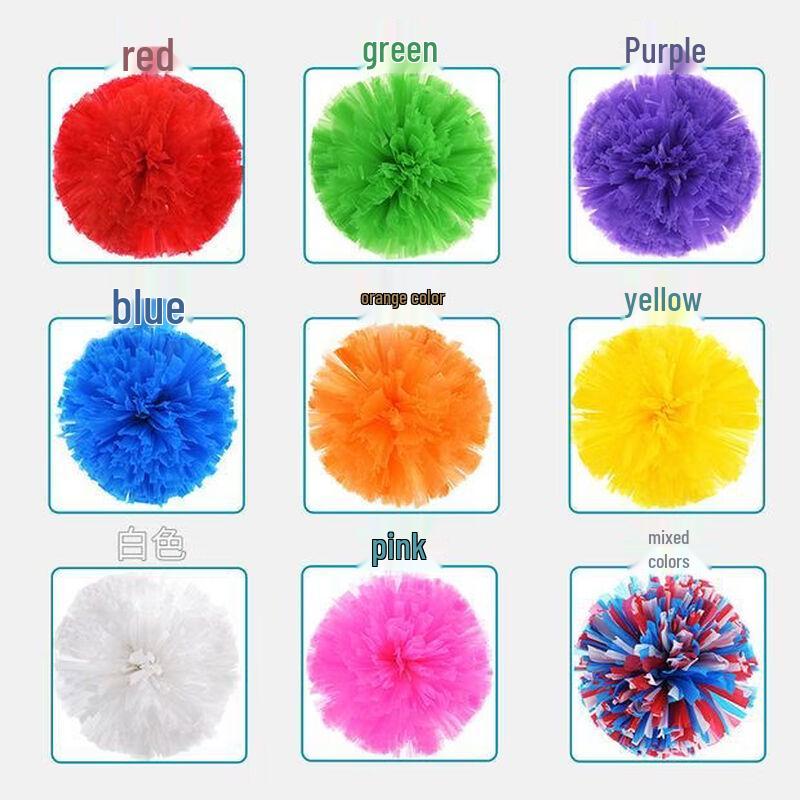 Большие pom-poms для детского сада с двойными ручками (6 шт.)