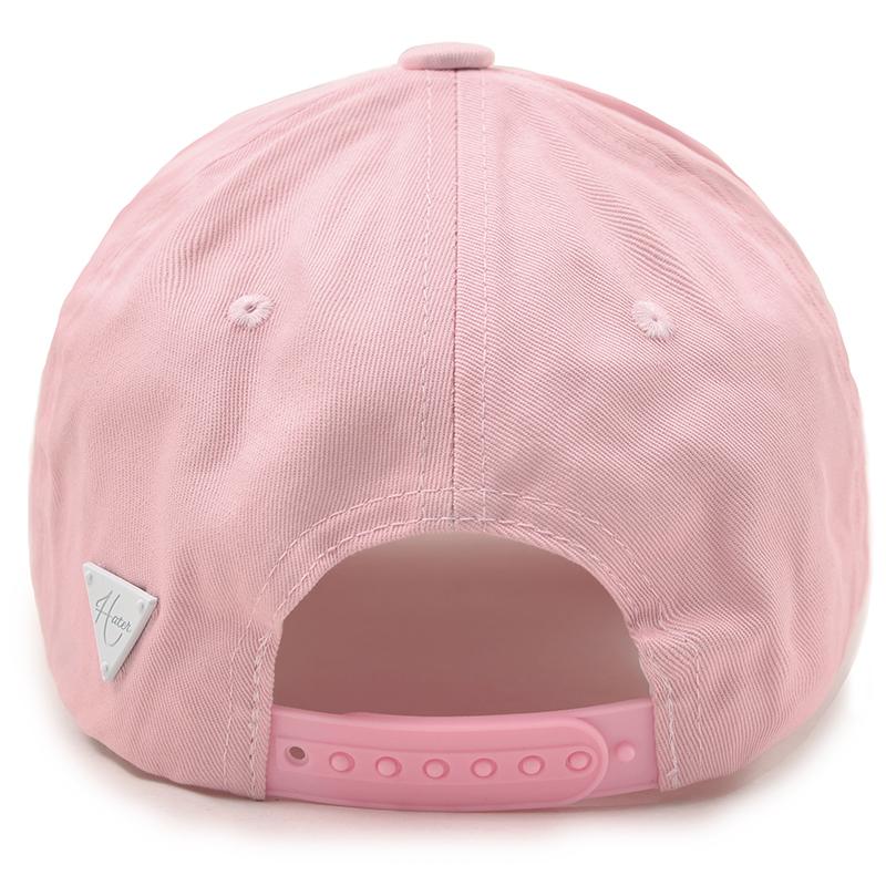 Кепка с изогнутым логотипом Heiteo Розовая