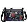 The New Soft Leather Women's Pouch Print Shoulder Crossbody Bag Is Versatile