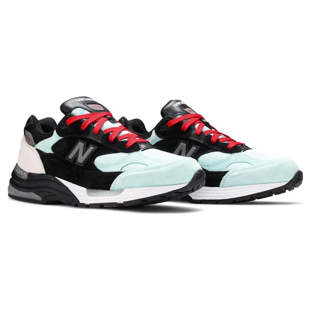 Amoeba Music x Nice Kicks x New Balance 992 Сделано в США Мир через музыку - Черные унисекс кроссовки Бирюзовые M992NK2