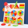 Wooden Shape Puzzle For Toddlers 3 To 5, Sorting & Stacking Toys For Baby Boys Girls, Shape Sorter And Color Sensory Educational Toys