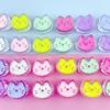 20Pcs Necklace Bracelet DIY Craft Making Enamel Cats for Kids Girls Cute Handcrafted Charm Transparent Beads Jewelry Accessories