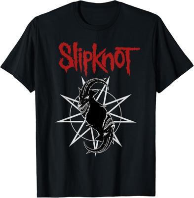 Футболка с логотипом Slipknot Goat Star Мужские Женские Футболки Топ