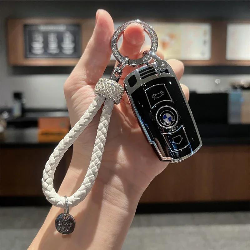 TPU Car Key Case Cover For BMW E90 E87 E70 E61 E60 X5 X6 E88 E89 E82 E71 Keychain Interior Protective Accessories XV1