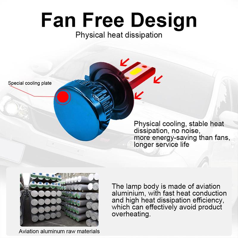 2 шт. C6 H7 светодиодные автомобильные фары COB автомобильные лампы для фар автомобильные огни для укладки