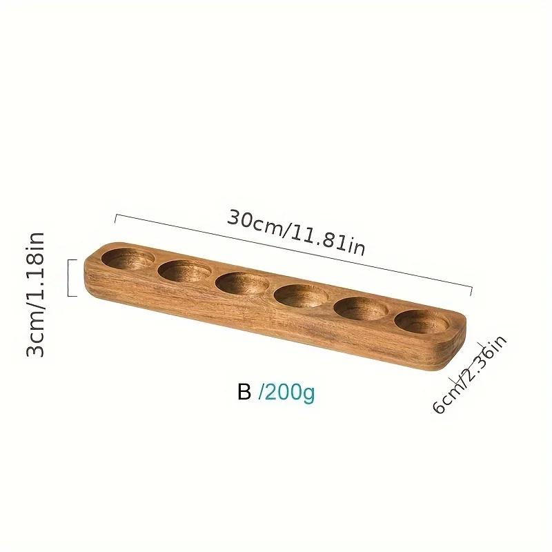 1 modern wooden egg storage box, kitchen organizer with multiple compartments for fresh eggs, perfect for home cooking